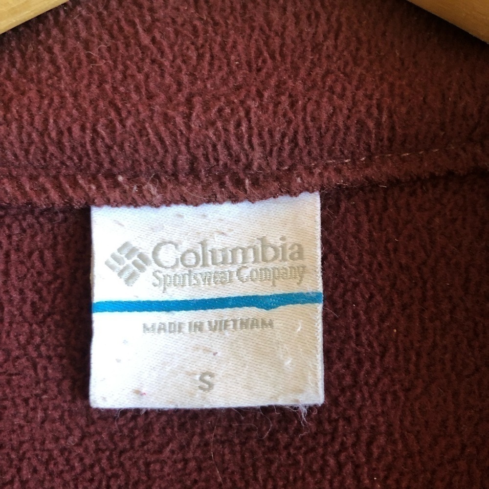 Columbia Fleece Lined Cozy Zip Up Sweater Jacket Small - Picture 9 of 9